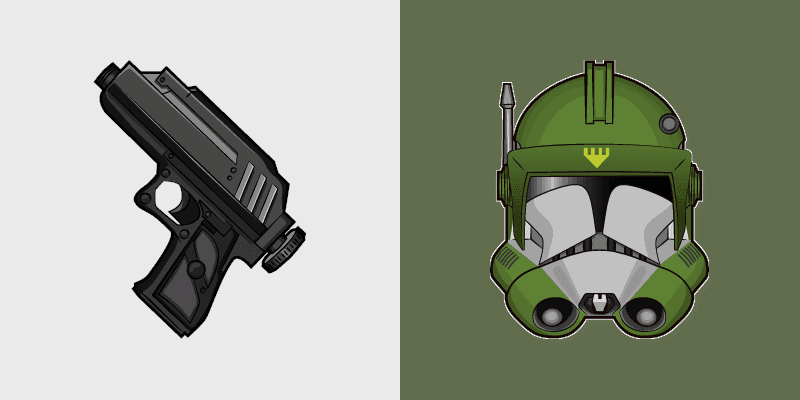 Doom DC 17 Blaster custom cursor pack preview for Chrome, Edge and Windows