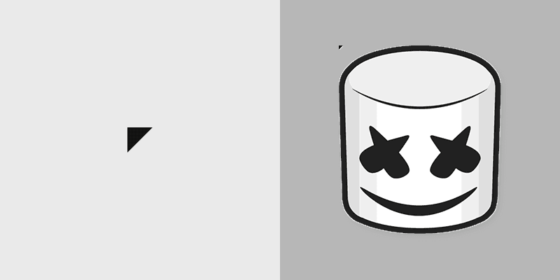 Marshmello custom cursor pack preview for Chrome, Edge and Windows