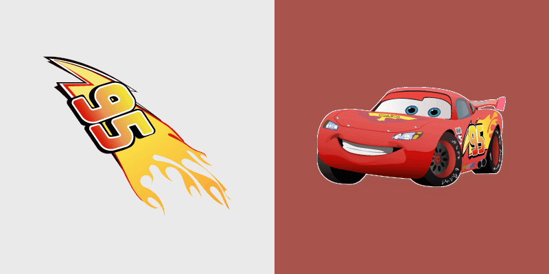 Lightning McQueen custom cursor pack preview for Chrome, Edge and Windows