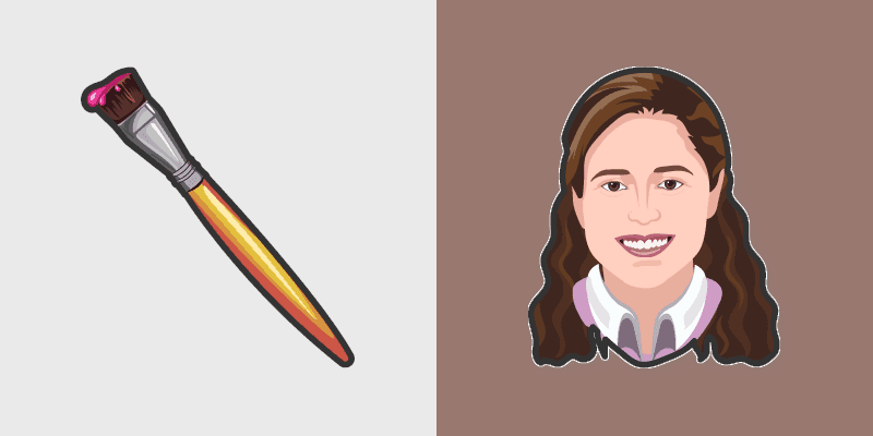Pam Beesly custom cursor pack preview for Chrome, Edge and Windows