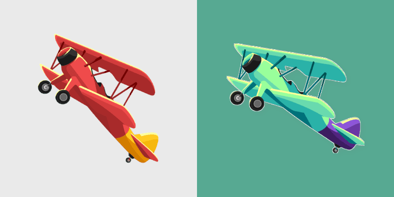 Biplane Flight custom cursor pack preview for Chrome, Edge and Windows