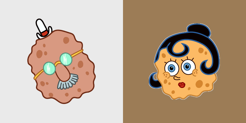 Squarepants custom cursor pack preview for Chrome, Edge and Windows