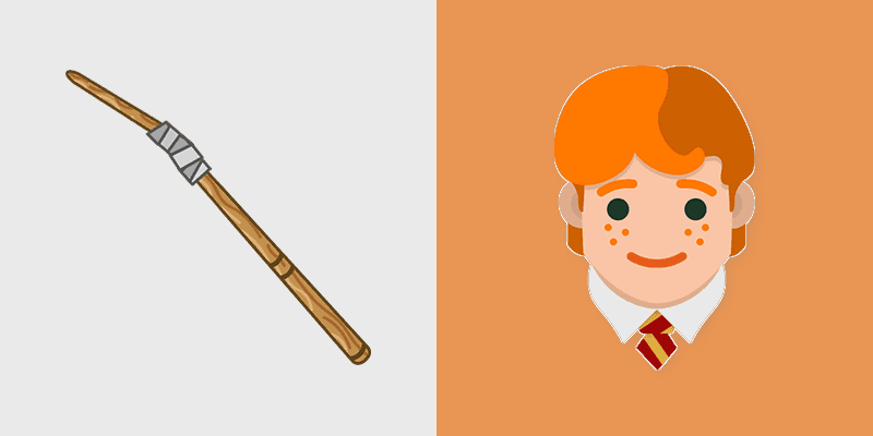 Ron Weasley custom cursor pack preview for Chrome, Edge and Windows