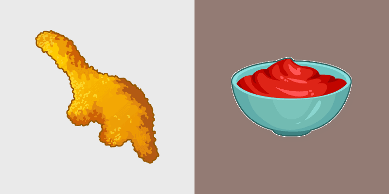 Dino Nugget custom cursor pack preview for Chrome, Edge and Windows