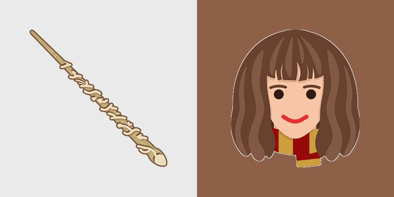 Hermione Granger custom cursor pack preview for Chrome, Edge and Windows