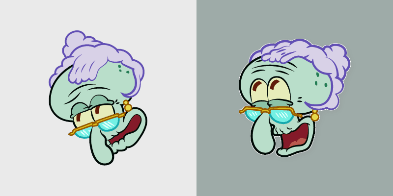 MRS Tentacles From Spongebob custom cursor pack preview for Chrome, Edge and Windows