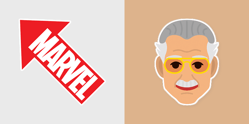 Stan Lee custom cursor pack preview for Chrome, Edge and Windows