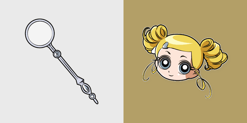Cute Cursor Powerpuff custom cursor pack preview for Chrome, Edge and Windows
