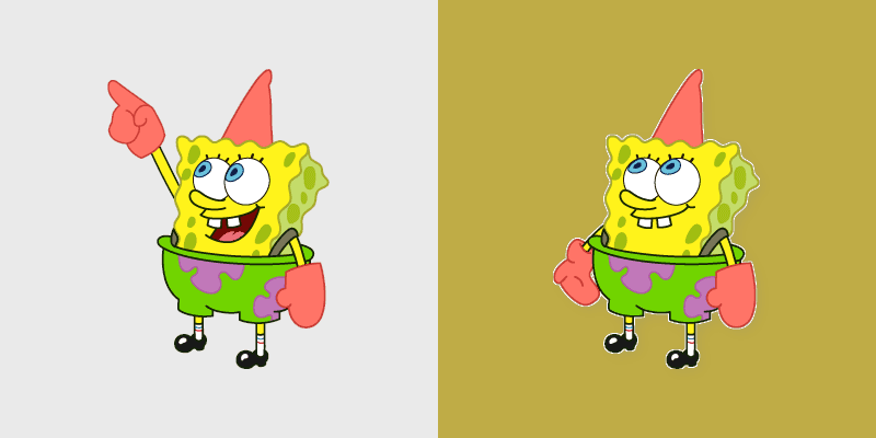 Spongebob-inspired custom cursor pack preview for Chrome, Edge and Windows