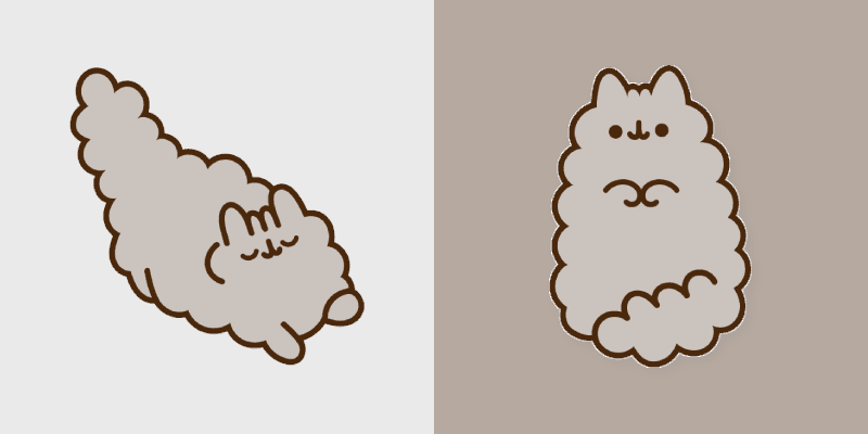 Pusheen Cat Pack custom cursor pack preview for Chrome, Edge and Windows
