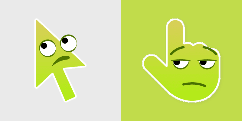 Rolling Eyes custom cursor pack preview for Chrome, Edge and Windows