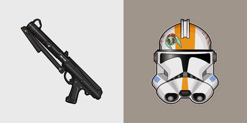 Waxer's Blaster Carbine custom cursor pack preview for Chrome, Edge and Windows