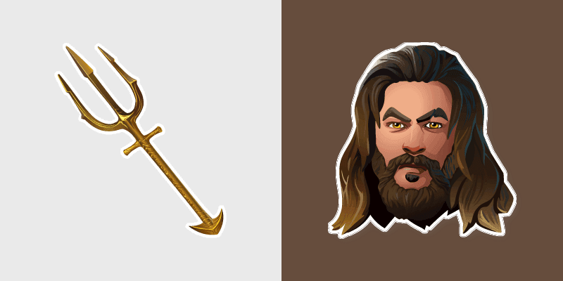 Aquaman Trident custom cursor pack preview for Chrome, Edge and Windows