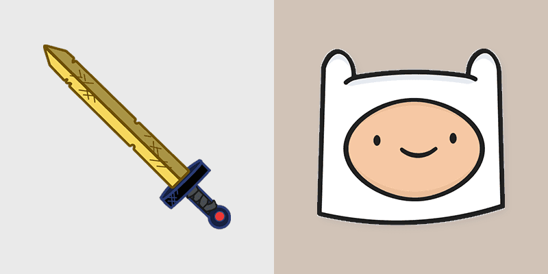 Finn Scarlet Sword custom cursor pack preview for Chrome, Edge and Windows