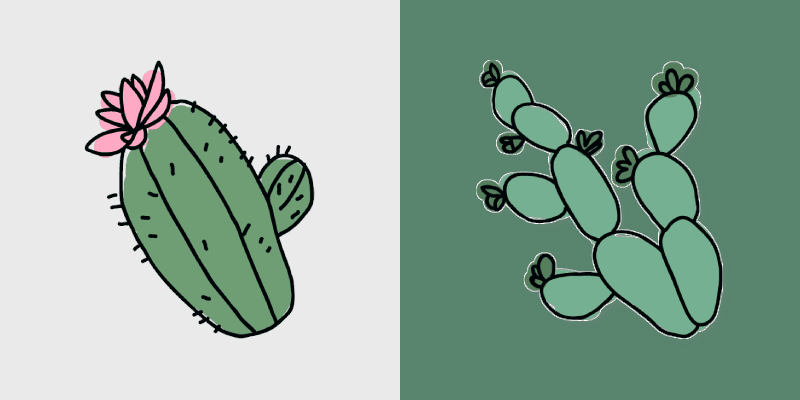 Custom Cactus Mouse custom cursor pack preview for Chrome, Edge and Windows
