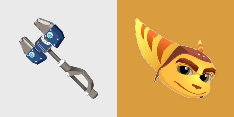 Ratchet and Clank OmniWrench custom cursor pack preview for Chrome, Edge and Windows