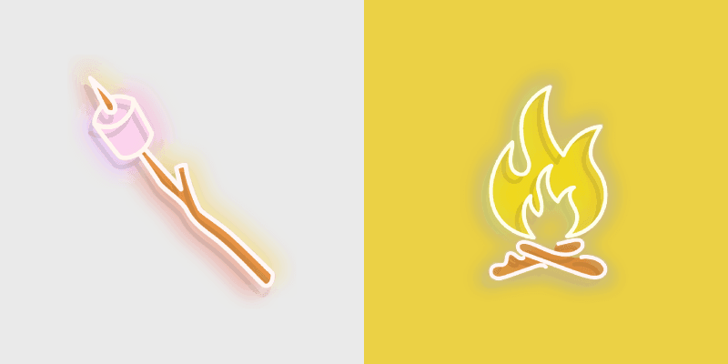 Campfire custom cursor pack preview for Chrome, Edge and Windows