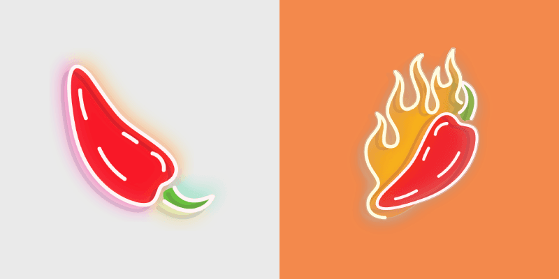 Craze Spicy Pepper custom cursor pack preview for Chrome, Edge and Windows