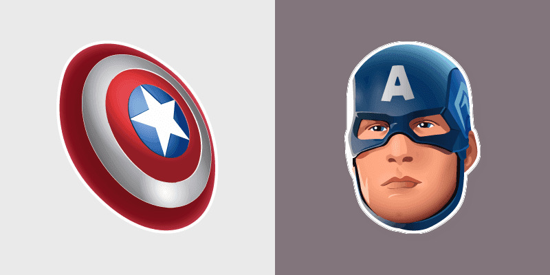 Captain America custom cursor pack preview for Chrome, Edge and Windows