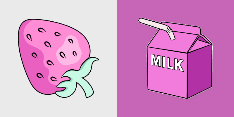 Sweet Strawberry custom cursor pack preview for Chrome, Edge and Windows