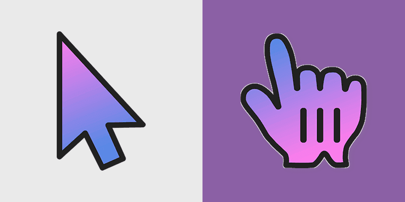 Spectacular Spectrum custom cursor pack preview for Chrome, Edge and Windows