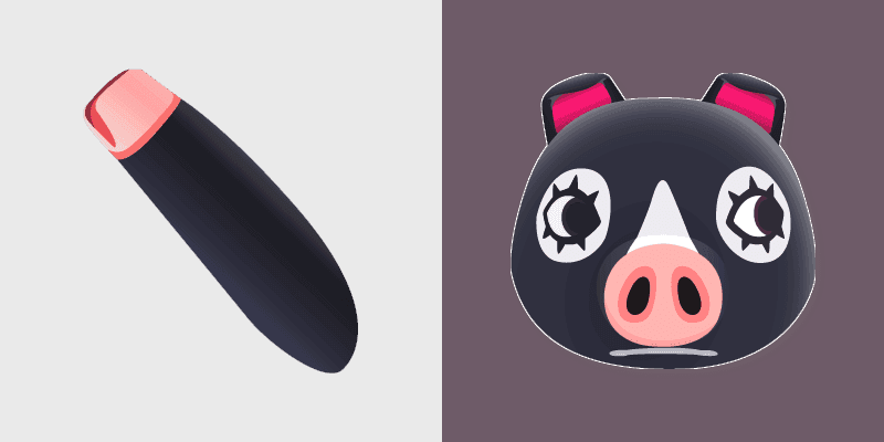 Agnes Pig custom cursor pack preview for Chrome, Edge and Windows