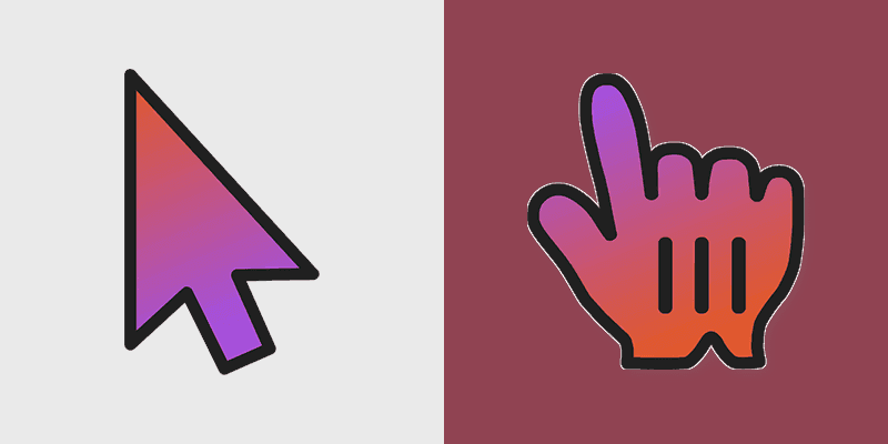 Late Sunset Craft custom cursor pack preview for Chrome, Edge and Windows