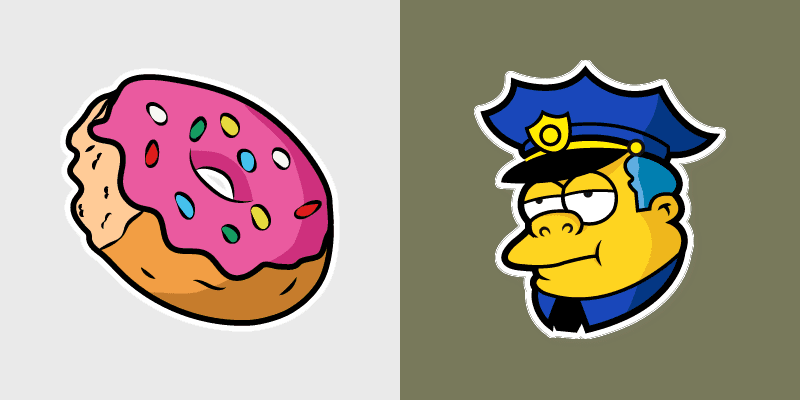Chief Wiggum custom cursor pack preview for Chrome, Edge and Windows