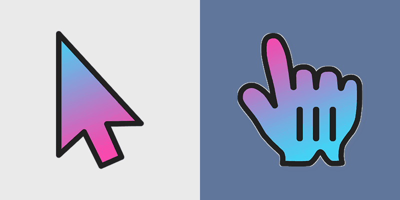 Sky Shine custom cursor pack preview for Chrome, Edge and Windows
