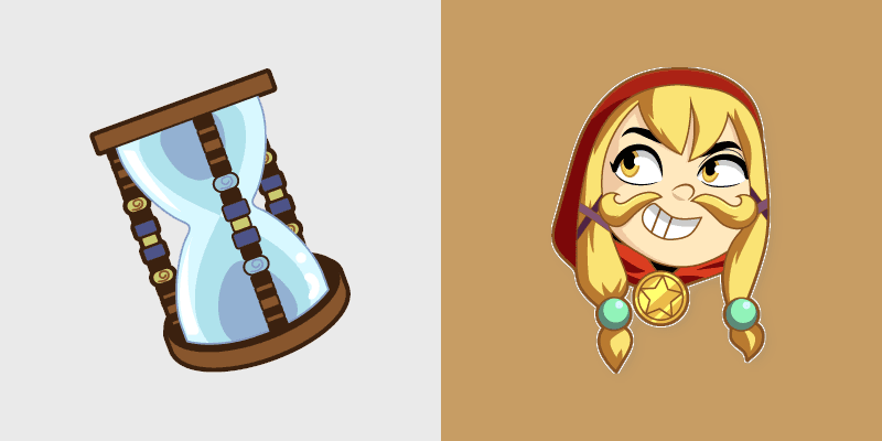 Mustache Girl custom cursor pack preview for Chrome, Edge and Windows