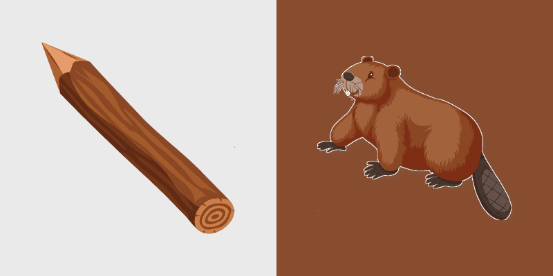 Woodland Beaver custom cursor pack preview for Chrome, Edge and Windows