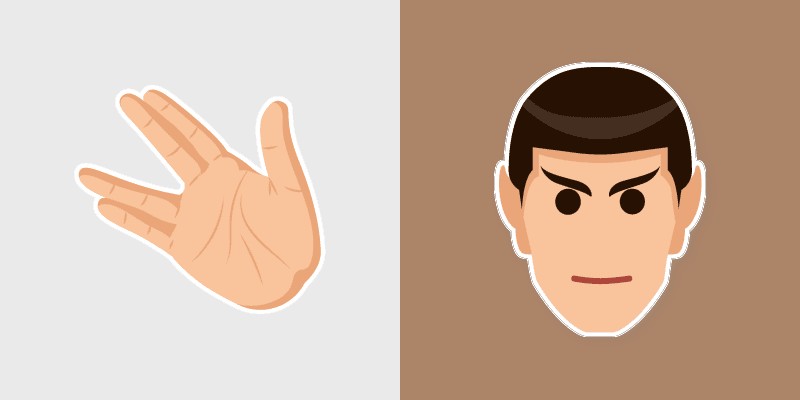 Spock Star Trek custom cursor pack preview for Chrome, Edge and Windows