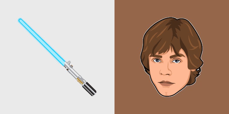 Star Wars Luke Skywalker custom cursor pack preview for Chrome, Edge and Windows