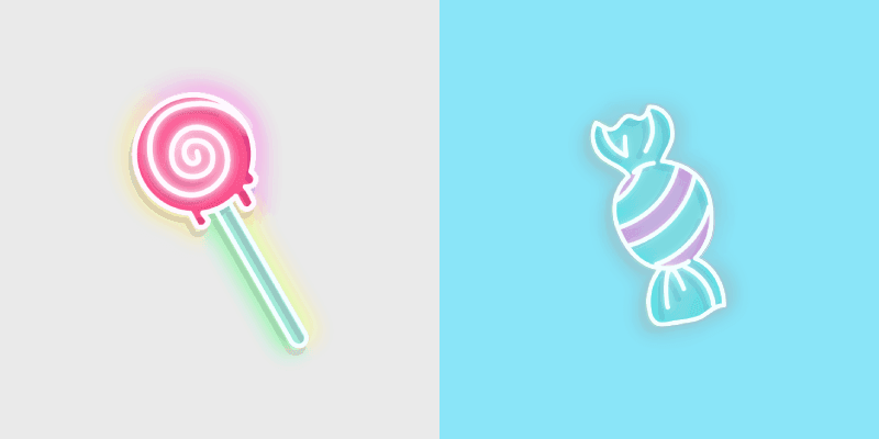 Candy custom cursor pack preview for Chrome, Edge and Windows