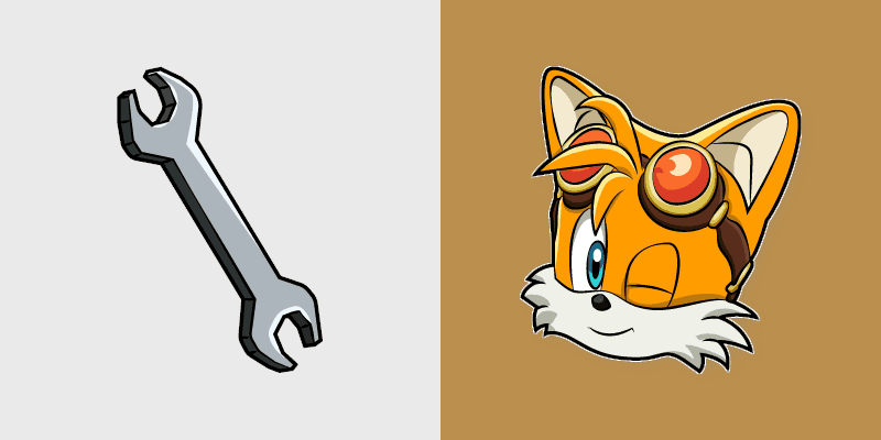 Tails Prower custom cursor pack preview for Chrome, Edge and Windows
