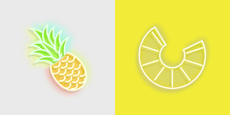 Pineapple custom cursor pack preview for Chrome, Edge and Windows