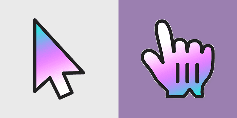 Soft Logo Blend custom cursor pack preview for Chrome, Edge and Windows