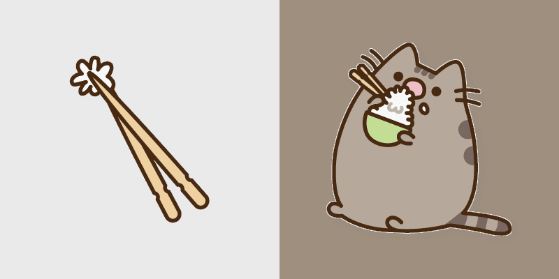 Ricey Delights Pusheen custom cursor pack preview for Chrome, Edge and Windows