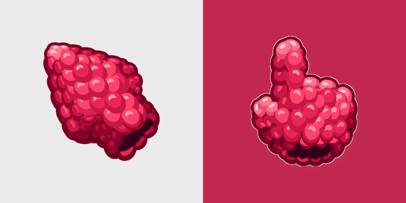Raspberry Red Hot custom cursor pack preview for Chrome, Edge and Windows