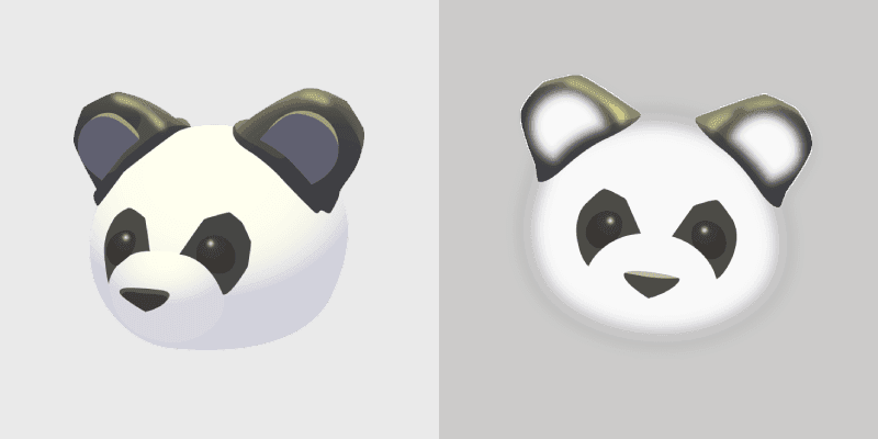 Lunar Glow Panda custom cursor pack preview for Chrome, Edge and Windows