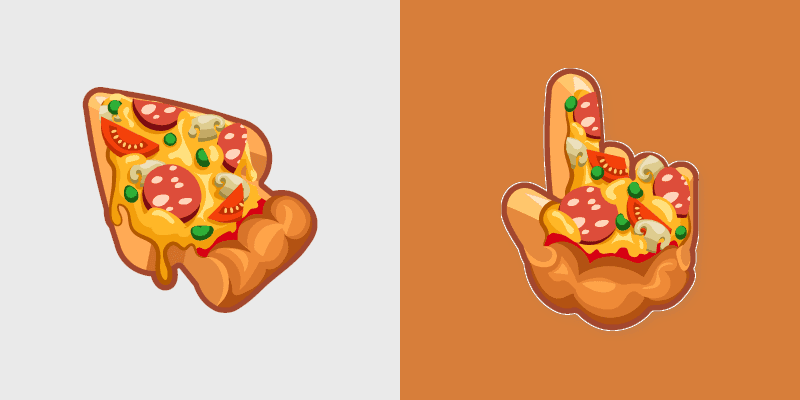 Italian Pizza custom cursor pack preview for Chrome, Edge and Windows