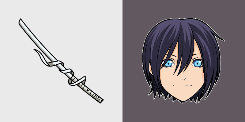 Noragami Yato Sword Adventure custom cursor pack preview for Chrome, Edge and Windows