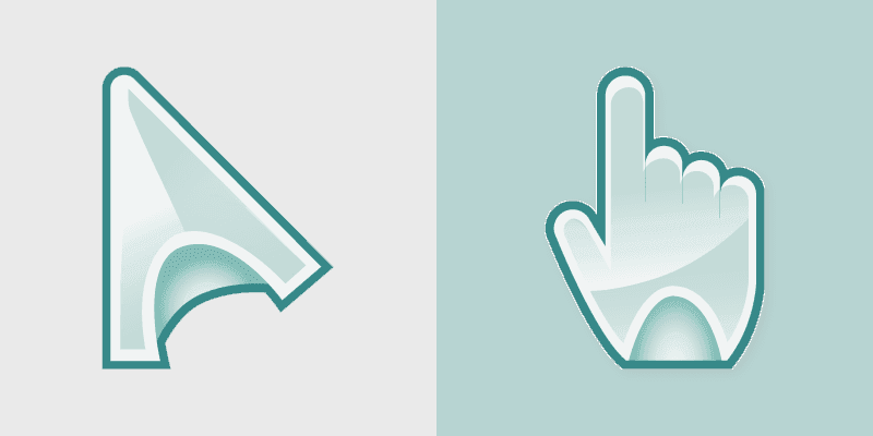 Turquoise Treasures custom cursor pack preview for Chrome, Edge and Windows