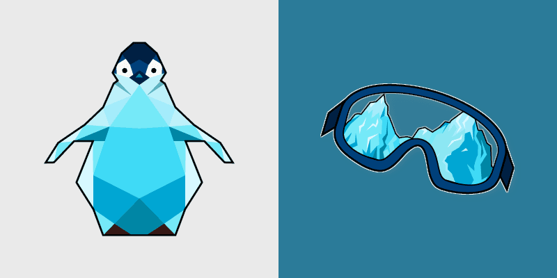 Cute Penguin custom cursor pack preview for Chrome, Edge and Windows