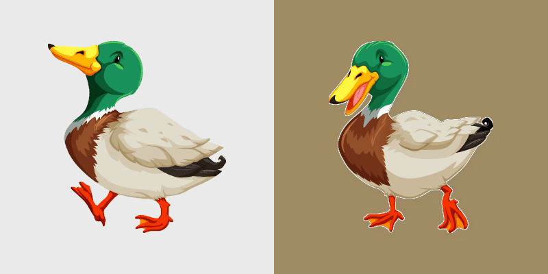 Quacky Duck custom cursor pack preview for Chrome, Edge and Windows