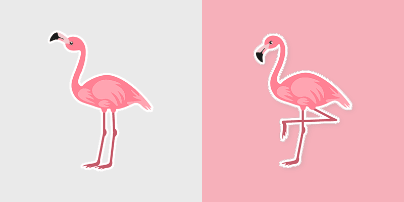 Flamingo custom cursor pack preview for Chrome, Edge and Windows