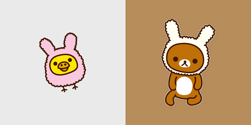 Rilakkuma & Kiiroitori custom cursor pack preview for Chrome, Edge and Windows