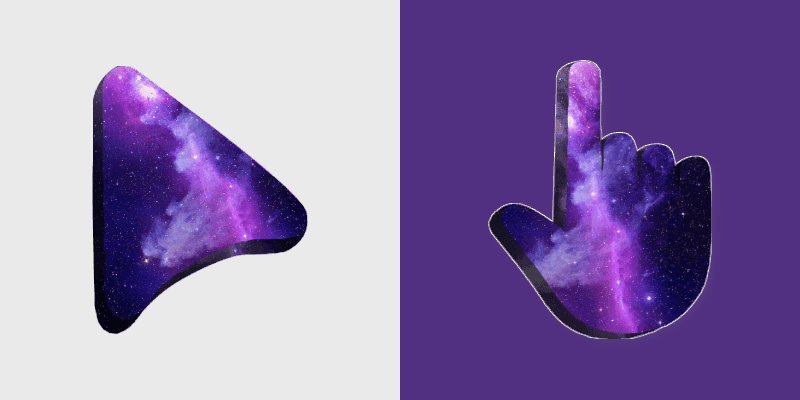Galactic Explorer custom cursor pack preview for Chrome, Edge and Windows