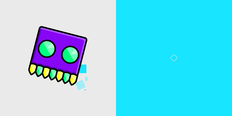 Geometry Dash Cosmic Quest custom cursor pack preview for Chrome, Edge and Windows