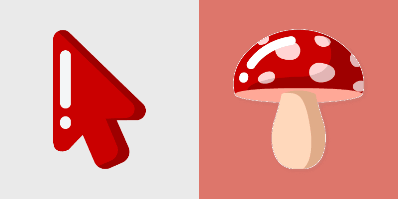 Minimal Fungi custom cursor pack preview for Chrome, Edge and Windows